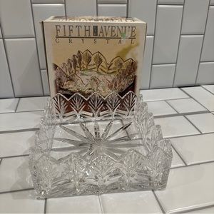 Fifth Avenue “Portico” Crystal Napkin Holder